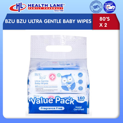 BZU BZU ULTRA GENTLE BAYI TISSUE LEMBAP (80'S X 2)